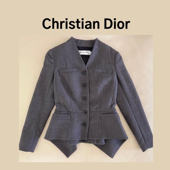 Dior Jackets & Blazers - ❤️ CHRISTIAN DIOR NEW LOOK BAR PEPLUM JACKET COLLECTIBLE DESIGNER LUXURY ITALY